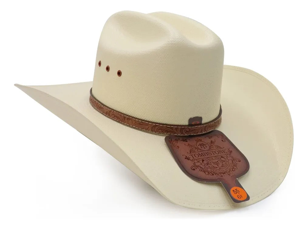 Sombrero Tombstone Roper Mauricio Sólido 100x Artesanal Fino