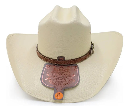 Sombrero Tombstone Roper Mauricio Sólido 100x Artesanal Fino