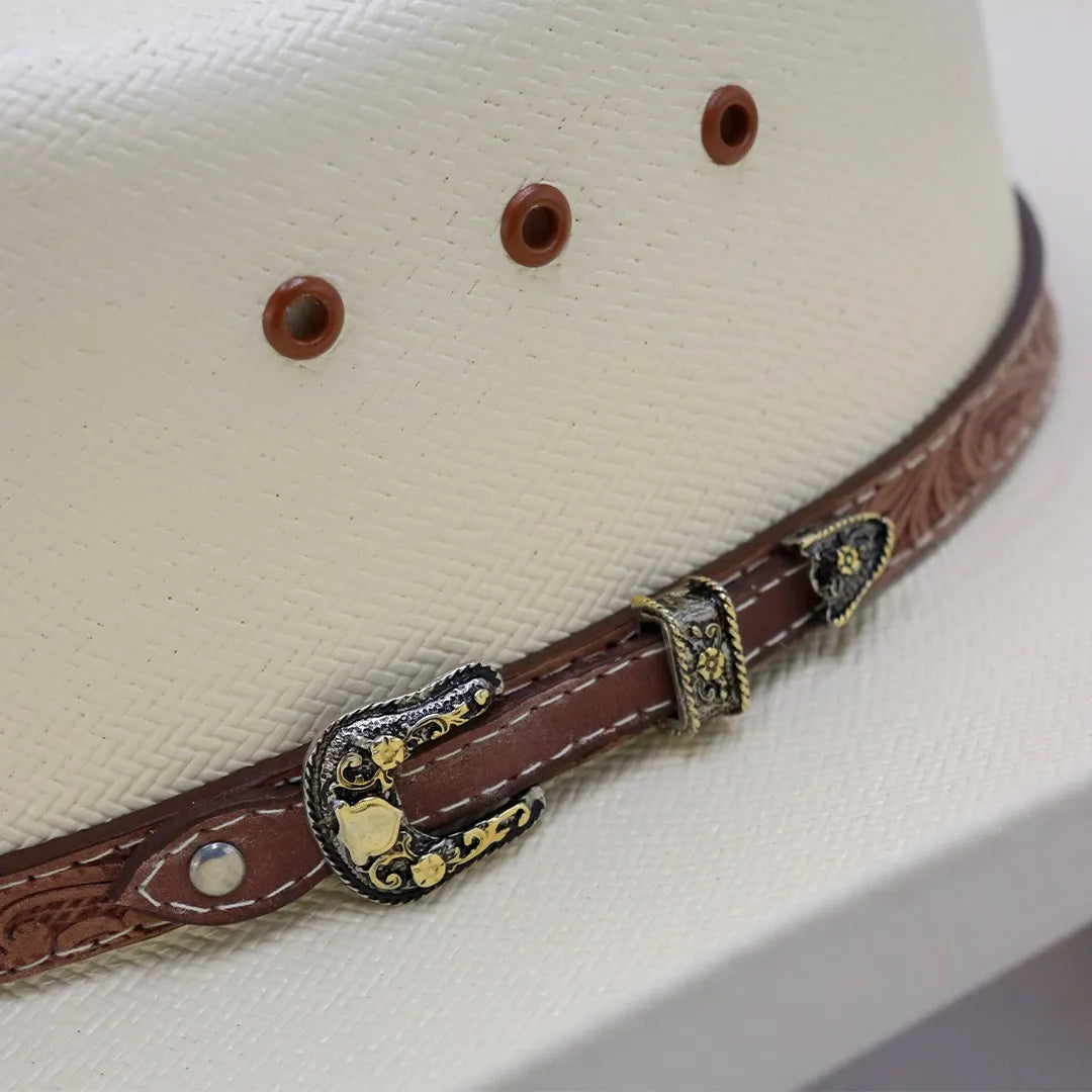 Sombrero Tombstone Roper Mauricio Sólido 100x Artesanal Fino